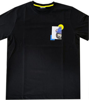 Picture of OEM Vespa Heritage T-Shirt in Black, 2XL - 607179M05CBK