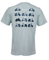 Picture of OEM Vespa Heritage T-Shirt in Light Blue, XL - 607179M04APT