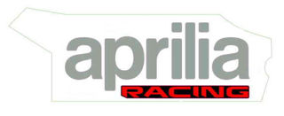 Picture of OEM Aprilia LH Lower Fairing Decal 'Aprilia Racing' - 2H004314