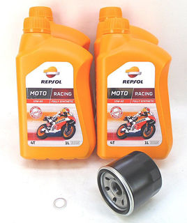 Picture of AF1 Racing Repsol 10W50 Oil Change Kit - AF1-857187L21-Repsol
