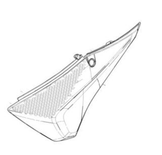 Picture of OEM Piaggio LH Side Fairing, White